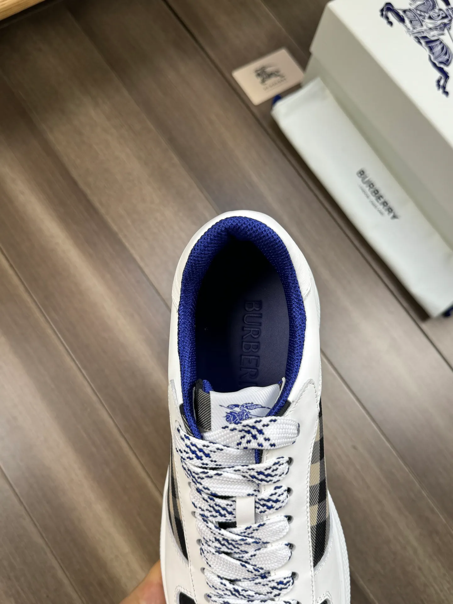 p380💰Men's shoes [BURBERRY] Burberry - High-end quality original order 🔍🔍🔍 - Upper: imported 🔝 Napa calfskin, brand totem cloth, tongue brand cloth label - Lining: canvas lining, - Outsole: rubber; two-color molded outsole - Ultra-high quality control·Fine workmanship: highlighted (high-end·luxury·grade) -Size : 38-44 (45 for men, can be customized)